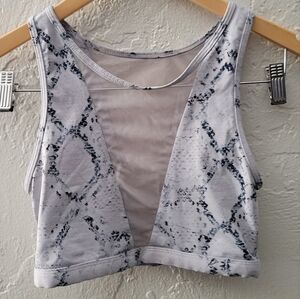 Varley Terri Sports Bra W/Mesh Panel Python XS